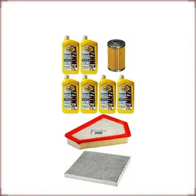 ZESTAW OLEJU PENNZOIL 5W-30 + FILTRY OLEJU, POWIETRZA I KABINOWY DO CADILLAC CTS...