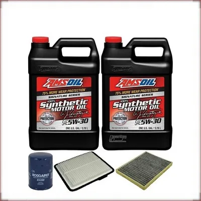 ÖLSET AMSOIL 5W-30 ÖL/LUFT/INNENRAUMFILTER FÜR CADILLAC DTS 4.6 V8 2006-2011