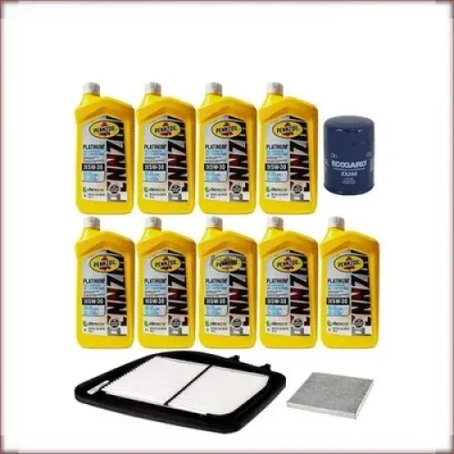 ZESTAW OLEJU PENNZOIL 5W-30 + FILTRY OLEJU, POWIETRZA I KABINOWY DO CADILLAC SRX 4.6 V8 2005-2009