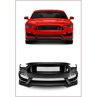 PARAURTI ANTERIORE COMPLETO CON INDICATORI DI DIREZIONE PER FORD MUSTANG 2018 - ...