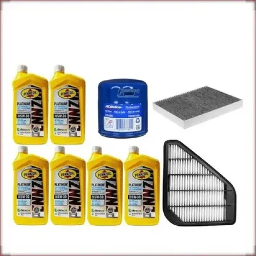 ZESTAW OLEJU PENNZOIL 5W-30 + FILTRY OLEJU, POWIETRZA I KABINOWY DO BUICK ENCLAVE 3.6 V6 2008-2017