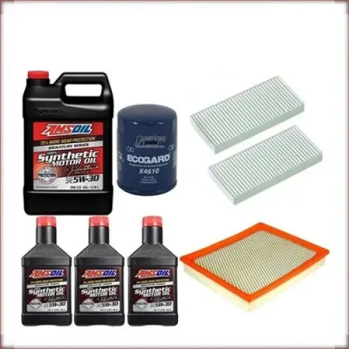 ÖLSET AMSOIL 5W-30 ÖL/LUFT/INNENRAUMFILTER FÜR NISSAN TITAN 5.6 V8 2004-2015