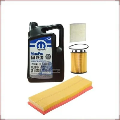 ÖLSET MOPAR 5W-30 ÖL/LUFT/INNENRAUMFILTER FÜR FIAT 500 L4 1.4 R4 2012-2019