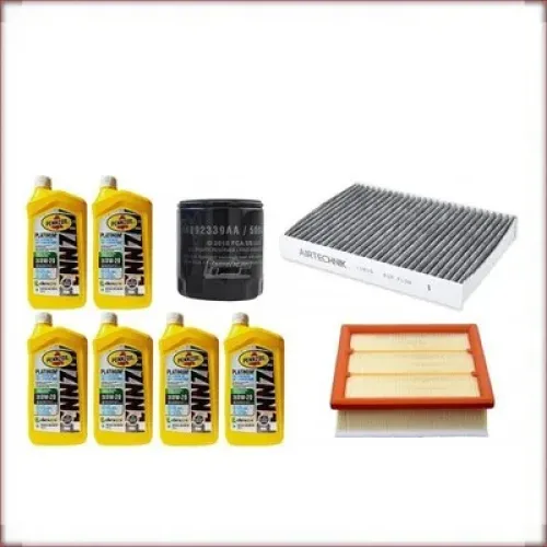 KIT OLIO PENNZOIL 0W-20 + FILTRI OLIO, ARIA E ABITACOLO PER FIAT 500X 2.4 R4 2016-2018
