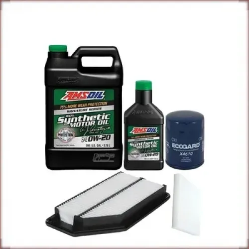 ÖLSET AMSOIL 0W-20 ÖL/LUFT/INNENRAUMFILTER FÜR HONDA ODYSSEY 3.5 V6 2011-2017