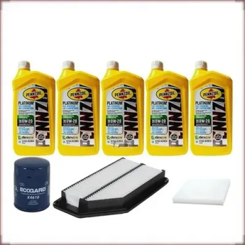 ZESTAW OLEJU PENNZOIL 0W-20 + FILTRY OLEJU, POWIETRZA I KABINOWY DO HONDA ODYSSEY 3.5 V6 2011-2017