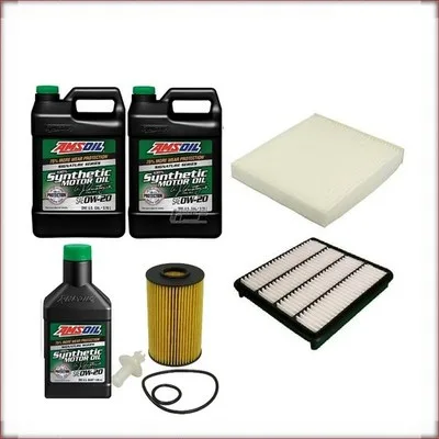 ÖLSET AMSOIL 0W-20 ÖL/LUFT/INNENRAUMFILTER FÜR TOYOTA TUNDRA 5.7 V8 2011-2021