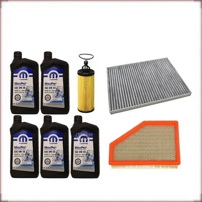 ZESTAW OLEJU MOPAR 0W-20 + FILTRY OLEJU, POWIETRZA I KABINOWY DO CHRYSLER PACIFI...