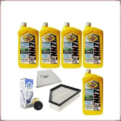 ZESTAW OLEJU PENNZOIL 0W-20 + ZESTAW FILTRÓW DO CHRYSLER PACIFICA HYBRYDA 3.6 V6 2017-2021