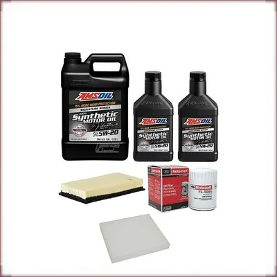 KIT OLIO AMSOIL 5W-20 + FILTRI OLIO, ARIA E ABITACOLO PER FORD EXPLORER 3.5 V6 2...