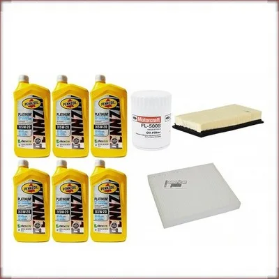 ZESTAW OLEJU PENNZOIL 5W-20 + FILTRY OLEJU, POWIETRZA I KABINOWY DO FORD EXPLORE...