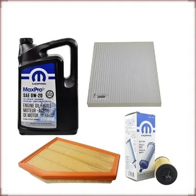 MOPAR 0W-20 + FILTRI OLIO, ARIA E ABITACOLO PER JEEP GRAND CHEROKEE L 3.6 V6 202...