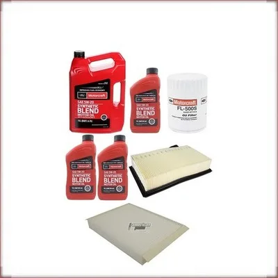 ZESTAW OLEJU MOTORCRAFT 5W-20 + FILTRY OLEJU, POWIETRZA I KABINOWY DO FORD MUSTA...