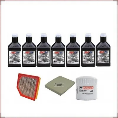 KIT OLIO AMSOIL 5W-50 + FILTRI OLIO, ARIA E ABITACOLO PER FORD MUSTANG 5.4 V8 20...