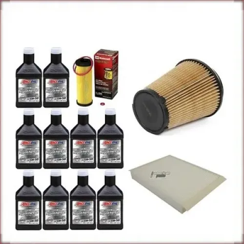 AMSOIL 5W-50 + FILTRY OLEJU, POWIETRZA I KABINOWY DO FORD MUSTANG GT350 5.2 V8 2015-2020