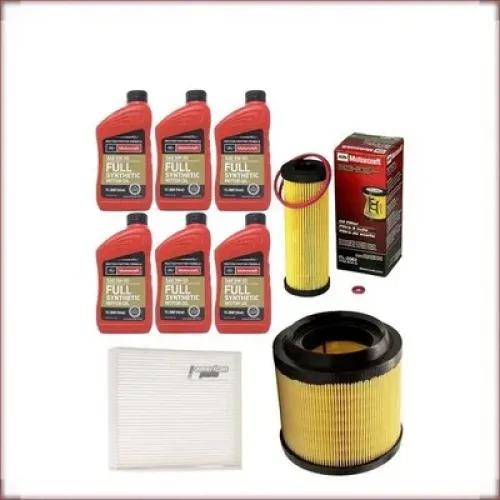 ZESTAW OLEJU MOTORCRAFT 5W-30 + FILTRY OLEJU, POWIETRZA I KABINOWY DO FORD RANGER 2.7 V6 2024-2025