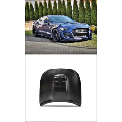 ALUMINIUM MOTORHAUBE FÜR FORD MUSTANG 2015 2016 2017 GT500 STIL