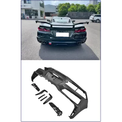 KOMPLETNY ZDERZAK TYLNY DO CHEVROLET CORVETTE C8 2020 - 2025 STINGRAY