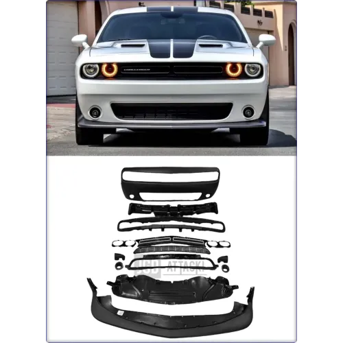 PARE-CHOCS AVANT COMPLET POUR DODGE CHALLENGER 2015 - 2024 STYLE SHAKER