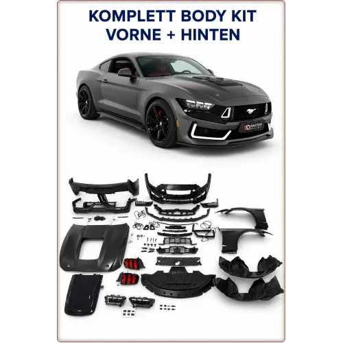 BODY KIT COMPLETO CON ILLUMINAZIONE COMPLETA PER FORD MUSTANG 2018 - 2023 DARK HORSE