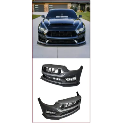 SATZ KOMPLETT STOßSTANGE VORNE FÜR FORD MUSTANG 2015 - 2017 DARK HORSE STIL