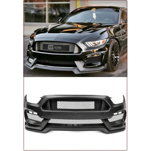 SATZ KOMPLETT STOßSTANGE VORNE FÜR FORD MUSTANG 2015 - 2017 GT350 STIL