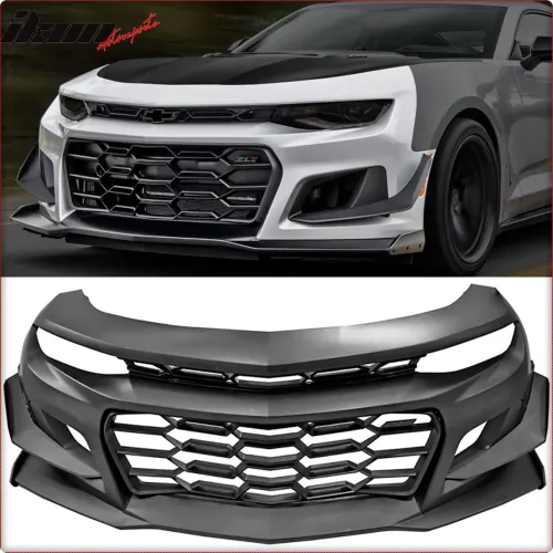 KOMPLETNY ZDERZAK PRZEDNI DO CHEVROLET CAMARO 2016 - 2018 W STYLU ZL1/1LE