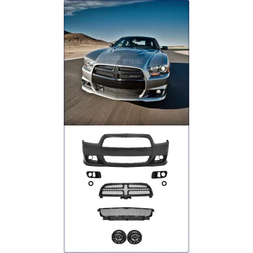 PARAURTI ANTERIORE COMPLETO PER DODGE CHARGER 2011 - 2014 SRT STILE SENZA RADAR