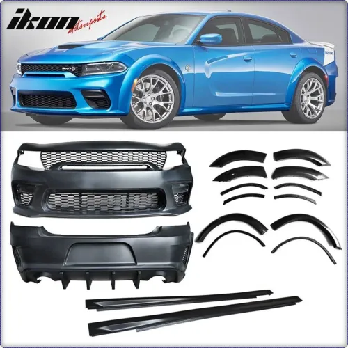 BODY KIT — ZDERZAK PRZEDNI I TYLNY DO DODGE CHARGER 2015 - 2024 W STYLU HELLCAT