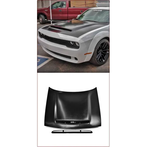 COFANO IN ALLUMINIO PER DODGE CHALLENGER 2008 - 2024 STILE DEMON