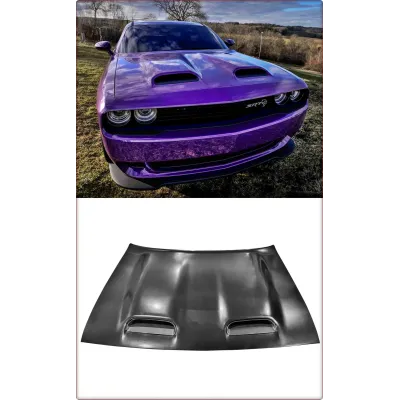 COFANO IN ALLUMINIO PER DODGE CHALLENGER 2008 - 2024 HELLCAT 2019 REDEYE STILE