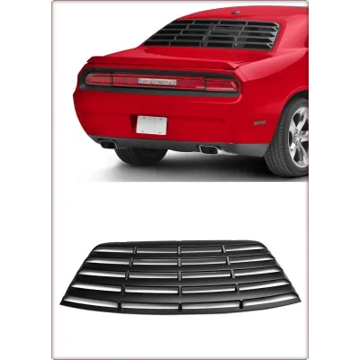 GRIGLIA COPRILUNOTTO PER DODGE CHALLENGER 2008 - 2023 NERO OPACO TÜV
