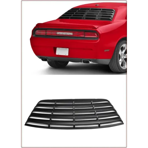 GRIGLIA COPRILUNOTTO PER DODGE CHALLENGER 2008 - 2023 NERO OPACO TÜV