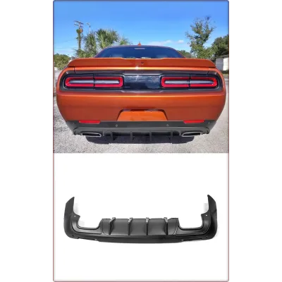 DIFFUSORE POSTERIORE PER DODGE CHALLENGER 2015 - 2024 V1 STILE OPACO