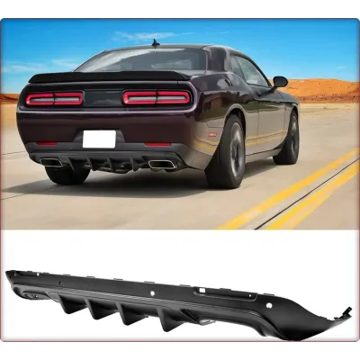 DIFFUSORE POSTERIORE PER DODGE CHALLENGER 2015 - 2024 V3 STILE OPACO