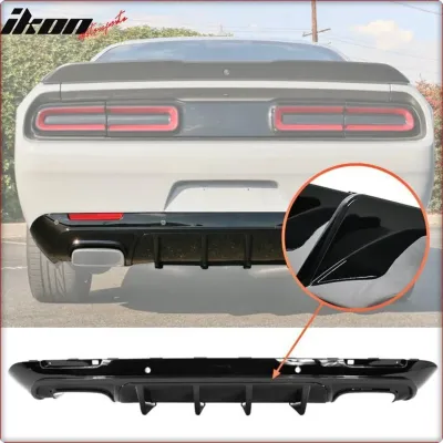 DIFFUSORE POSTERIORE PER DODGE CHALLENGER 2015 - 2024 V3 STILE LUCIDO
