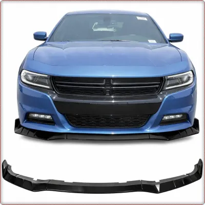 SPOILER INFERIORE ANTERIORE PER DODGE CHARGER 2015 - 2023 V2 STILE LUCIDO