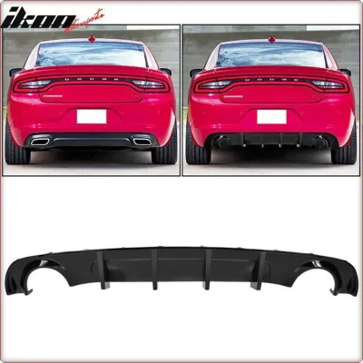 DIFFUSORE POSTERIORE PER DODGE CHARGER 2015 - 2023 SRT NERO OPACO