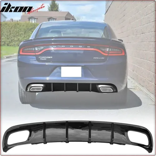 DIFFUSORE POSTERIORE PER DODGE CHARGER 2015 - 2023 V2 STILE LUCIDO