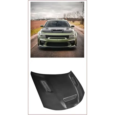 COFANO IN ALLUMINIO PER DODGE CHARGER 2015-2023 HELLCAT REDEYE STILE