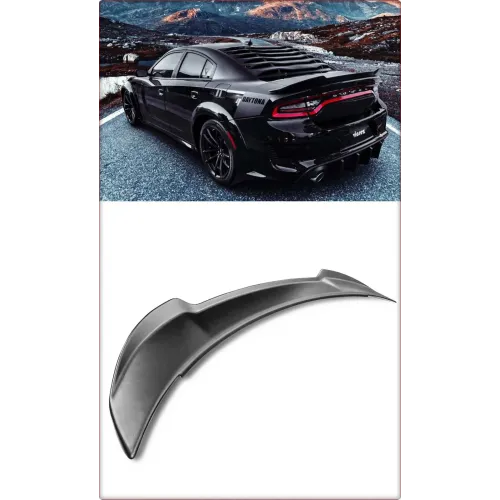 SPOILER POSTERIORE PER DODGE CHARGER 2015 - 2023 ROCK STILE / TÜV NERO OPACO