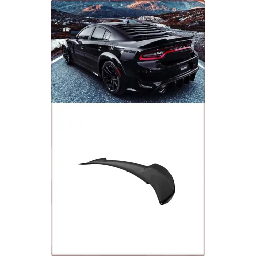 SPOILER POSTERIORE PER DODGE CHARGER 2015 - 2023 ROCK STILE / TÜV NERO LUCIDO