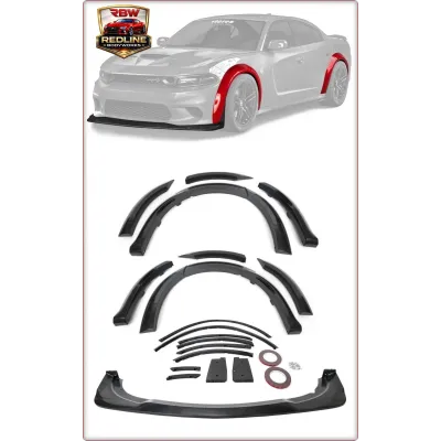 ZESTAW POSZERZEŃ BŁOTNIKÓW I DOKŁADKA ZDERZAKA PRZEDNIEGO DO DODGE CHARGER 2015 ...