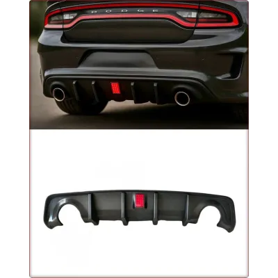 DIFFUSORE POSTERIORE CON LED PER DODGE CHARGER 2020 - 2023 ALLARGAMENTI CARROZZE...