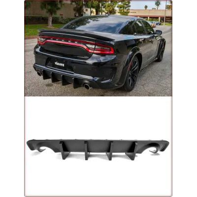 DIFFUSORE POSTERIORE PER DODGE CHARGER 2020 - 2023 ALLARGAMENTI CARROZZERIA / OPACO