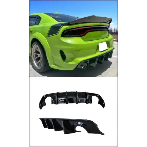HECKDIFFUSOR / HINTEN DIFFUSOR FÜR DODGE CHARGER 2020 - 2023 WIDE BODY / GLÄNZEN