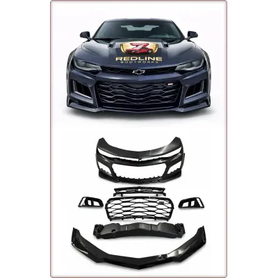 PARAURTI ANTERIORE COMPLETO PER CHEVROLET CAMARO 2016 - 2018 ZL1 NERO LUCIDO