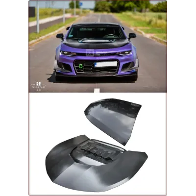COFANO IN ALLUMINIO PER CHEVROLET CAMARO 2016 - 2024 LT/RS/SS STILE ZL1