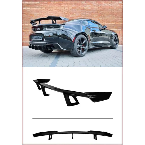 SPOILER POSTERIORE PER CHEVROLET CAMARO 2016 - 2023 ZL1 1LE STILE / TÜV NERO LUCIDO