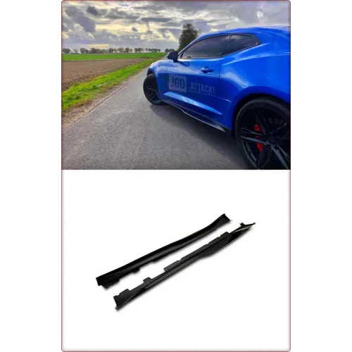 MINIGONNE LATERALI PER CHEVROLET CAMARO 2016 - 2023 STILE ZL1 / TÜV